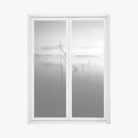 Sticker pour vitres et fenêtres silence au bord du lac – Wallnifity®