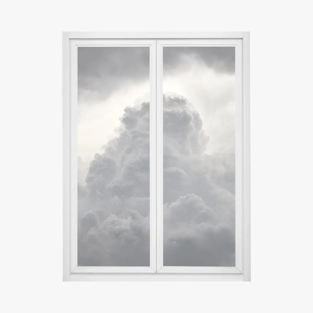 Sticker pour vitres et fenêtres colonne nuageuse orageuse en nuances de gris – Wallnifity® Sticker pour vitres et fenêtres colonne nuageuse orageuse en nuances de gris – Wallnifity®