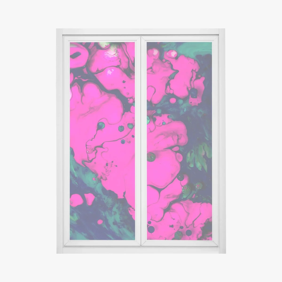 Sticker pour vitres et fenêtres abstraction néon fuchsia et turquoise – Wallnifity® Sticker pour vitres et fenêtres abstraction néon fuchsia et turquoise – Wallnifity®