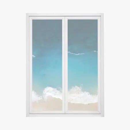 Sticker pour vitres et fenêtres vue aérienne paradisiaque de Nusa Penida – Wallnifity®