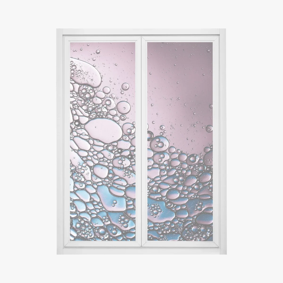 Sticker pour vitres et fenêtres danse de bulles violettes et bleues – Wallnifity® Sticker pour vitres et fenêtres danse de bulles violettes et bleues – Wallnifity®