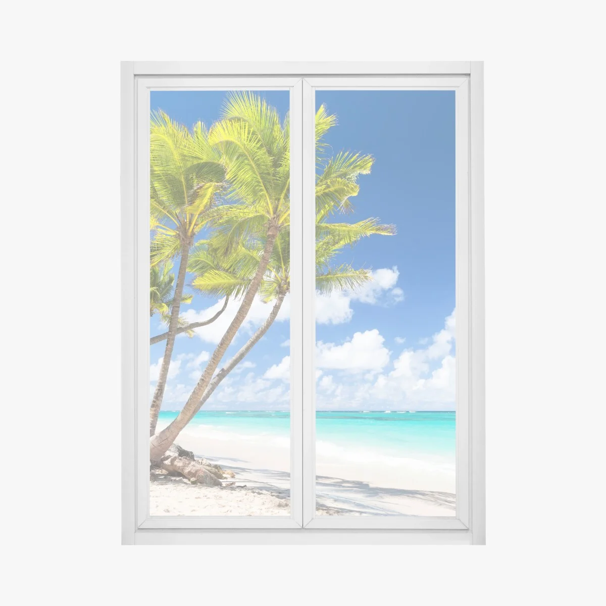 Sticker pour vitres et fenêtres paradis tropical à Punta Cana – Wallnifity® Sticker pour vitres et fenêtres paradis tropical à Punta Cana – Wallnifity®