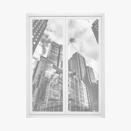 Sticker pour vitres et fenêtres perspective urbaine sur Broadway – Wallnifity®