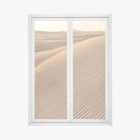 Sticker pour vitres et fenêtres vagues de sable dorées – Wallnifity®