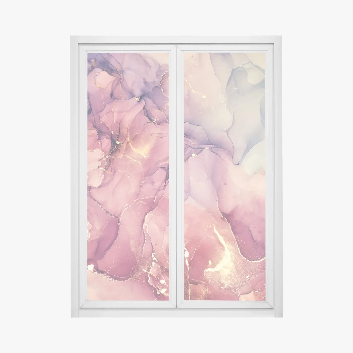 Sticker pour vitres et fenêtres abstraction marbrée rosée aux reflets dorés – Wallnifity® Sticker pour vitres et fenêtres abstraction marbrée rosée aux reflets dorés – Wallnifity®