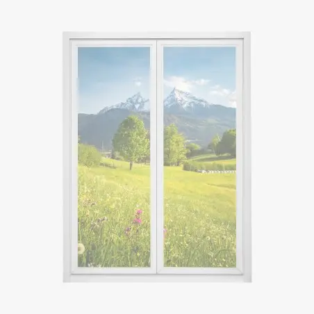 Sticker pour vitres et fenêtres évasion alpine printanière – Wallnifity®
