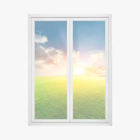 Sticker pour vitres et fenêtres prairie au soleil couchant – Wallnifity®