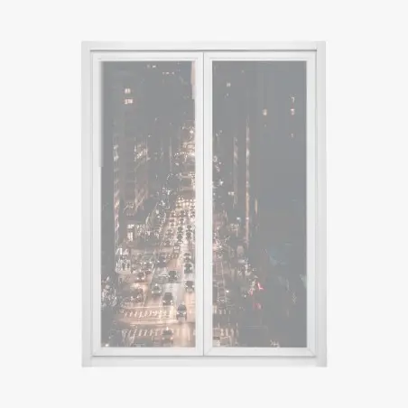 Sticker pour vitres et fenêtres avenue de Manhattan sous les lumières – Wallnifity®