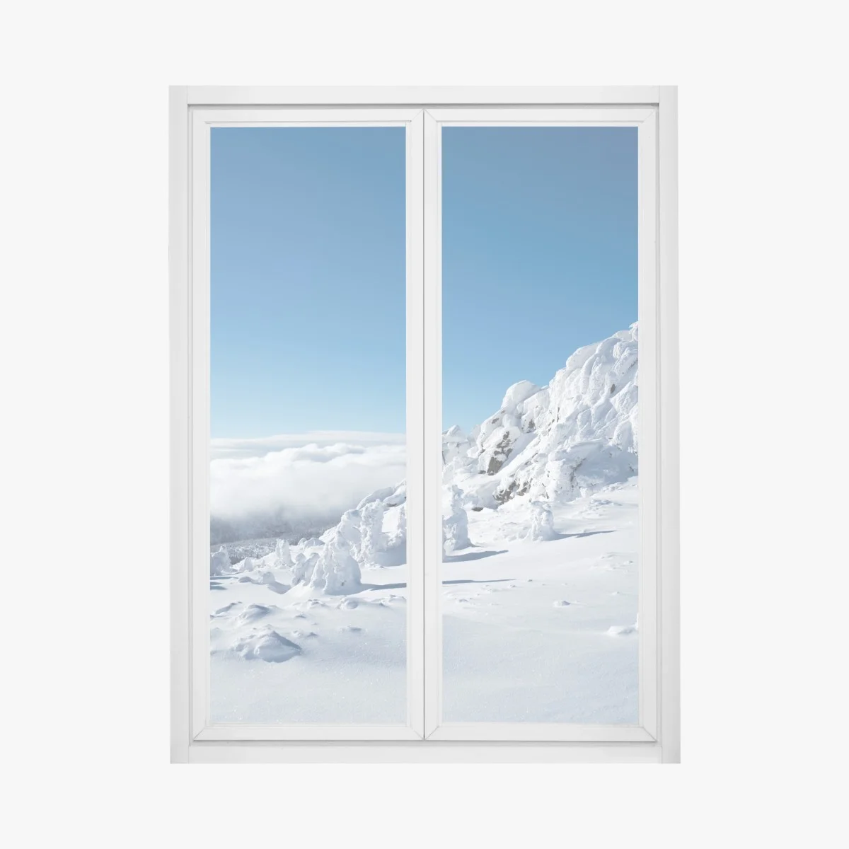 Sticker pour vitres et fenêtres panorama hivernal au sommet enneigé – Wallnifity® Sticker pour vitres et fenêtres panorama hivernal au sommet enneigé – Wallnifity®
