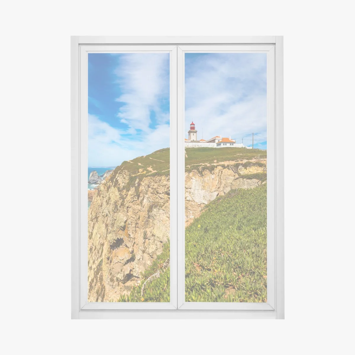 Sticker pour vitres et fenêtres phare de Cabo da Roca sur falaises de l'Atlantique – Wallnifity® Sticker pour vitres et fenêtres phare de Cabo da Roca sur falaises de l'Atlantique – Wallnifity®