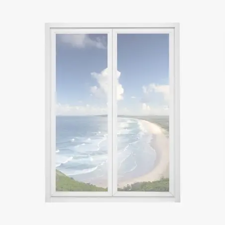 Sticker pour vitres et fenêtres vue aérienne de Byron Bay – Wallnifity®