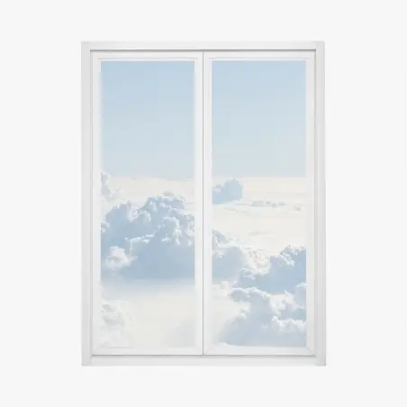 Sticker pour vitres et fenêtres océan de nuages lumineux – Wallnifity®