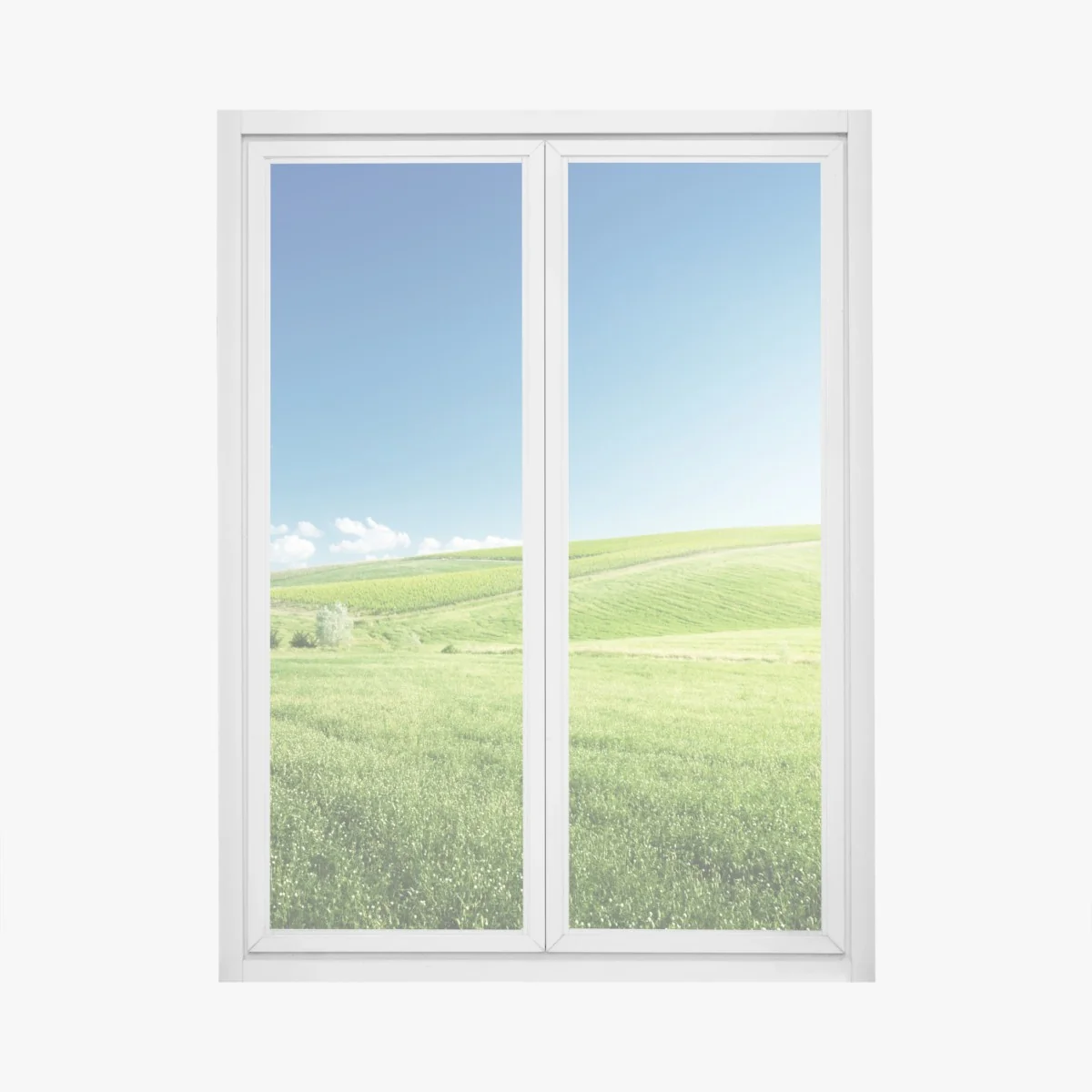 Sticker pour vitres et fenêtres collines verdoyantes sous ciel bleu – Wallnifity® Sticker pour vitres et fenêtres collines verdoyantes sous ciel bleu – Wallnifity®