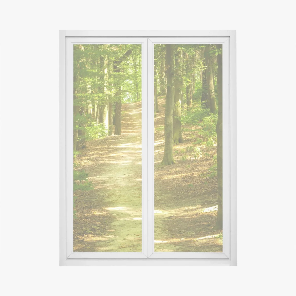 Sticker pour vitres et fenêtres sentier en forêt baigné de lumière – Wallnifity® Sticker pour vitres et fenêtres sentier en forêt baigné de lumière – Wallnifity®