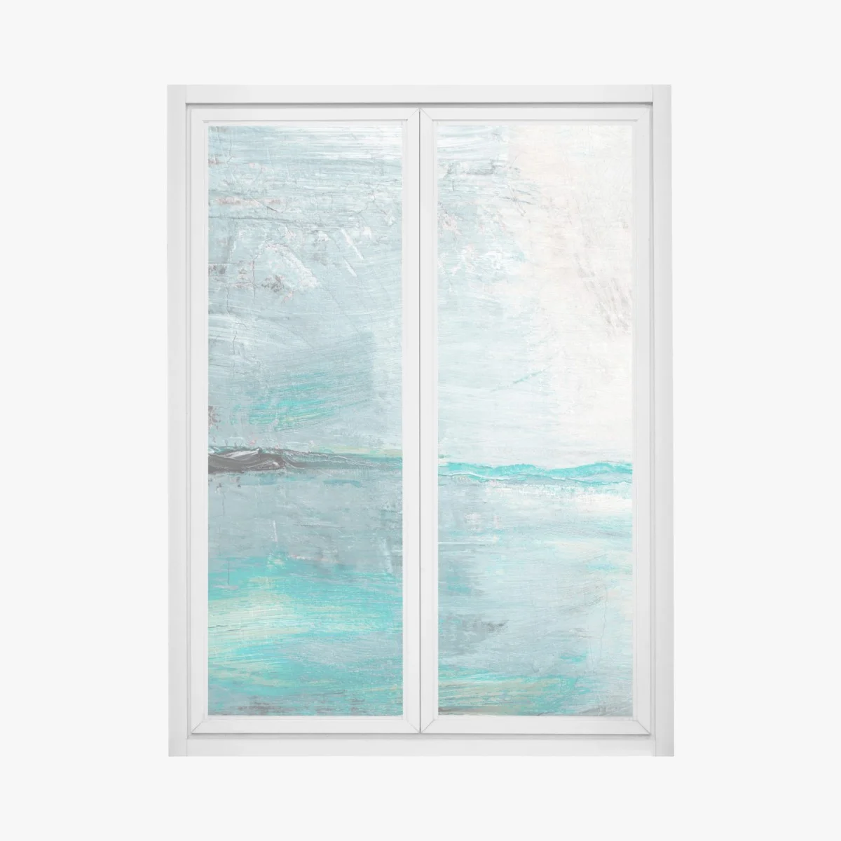 Sticker pour vitres et fenêtres horizon turquoise abstrait – Wallnifity® Sticker pour vitres et fenêtres horizon turquoise abstrait – Wallnifity®