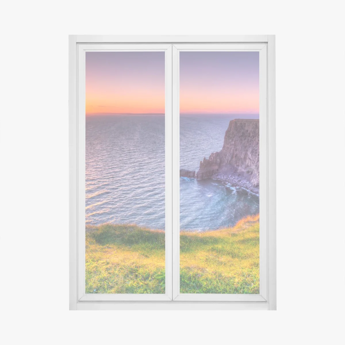 Sticker pour vitres et fenêtres falaise au coucher de soleil – Wallnifity® Sticker pour vitres et fenêtres falaise au coucher de soleil – Wallnifity®