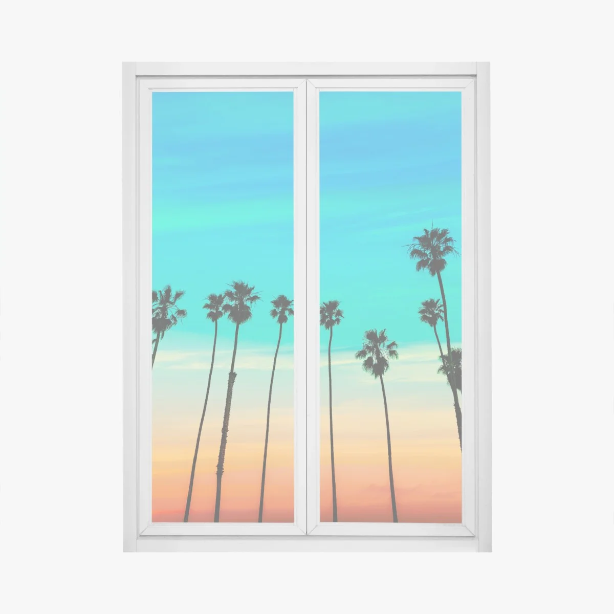 Sticker pour vitres et fenêtres lignes de palmiers au coucher du soleil à Santa Barbara – Wallnifity® Sticker pour vitres et fenêtres lignes de palmiers au coucher du soleil à Santa Barbara – Wallnifity®