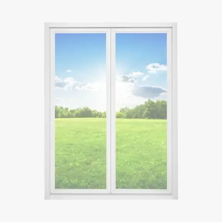 Sticker pour vitres et fenêtres champ verdoyant sous un ciel ensoleillé – Wallnifity®