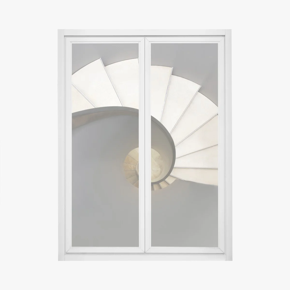 Sticker pour vitres et fenêtres spirale architecturale minimaliste – Wallnifity® Sticker pour vitres et fenêtres spirale architecturale minimaliste – Wallnifity®