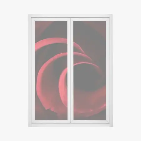 Sticker pour vitres et fenêtres spirale de pétales de rose rouge – Wallnifity®