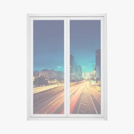 Sticker pour vitres et fenêtres crépuscule urbain à La Défense – Wallnifity®