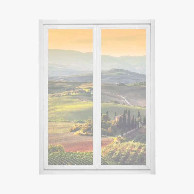 Sticker pour vitres et fenêtres collines ondulantes au coucher de soleil – Wallnifity® Sticker pour vitres et fenêtres collines ondulantes au coucher de soleil – Wallnifity®