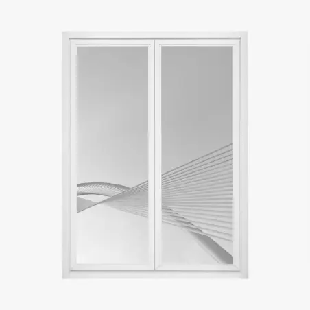 Sticker pour vitres et fenêtres mouvement de lignes architecturales – Wallnifity®
