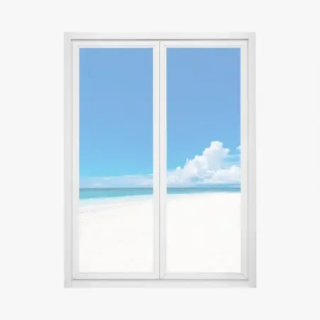 Sticker pour vitres et fenêtres paradis tropical plage de rêve – Wallnifity®