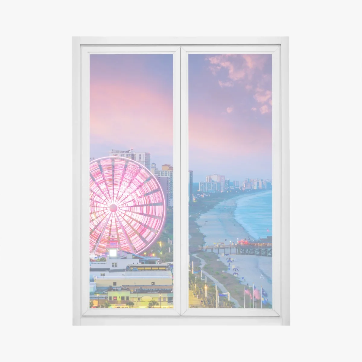 Sticker pour vitres et fenêtres coucher de soleil sur la grande roue de Myrtle Beach – Wallnifity® Sticker pour vitres et fenêtres coucher de soleil sur la grande roue de Myrtle Beach – Wallnifity®