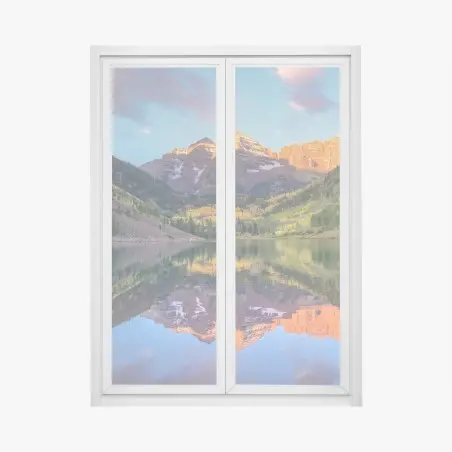 Sticker pour vitres et fenêtres lever de soleil au Maroon Bell, Colorado – Wallnifity®