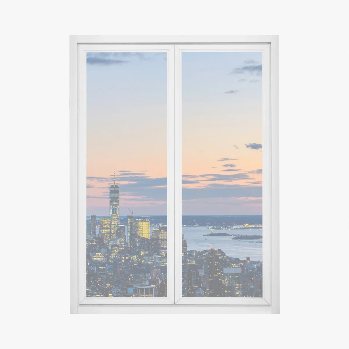 Sticker pour vitres et fenêtres coucher de soleil sur New York et l'Empire State Building – Wallnifity® Sticker pour vitres et fenêtres coucher de soleil sur New York et l'Empire State Building – Wallnifity®