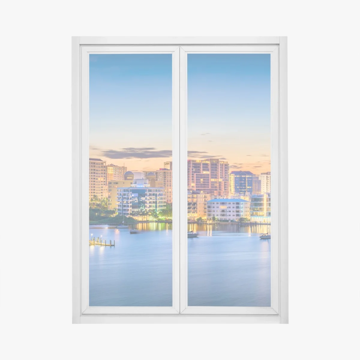 Sticker pour vitres et fenêtres aube sur la baie de Sarasota – Wallnifity® Sticker pour vitres et fenêtres aube sur la baie de Sarasota – Wallnifity®