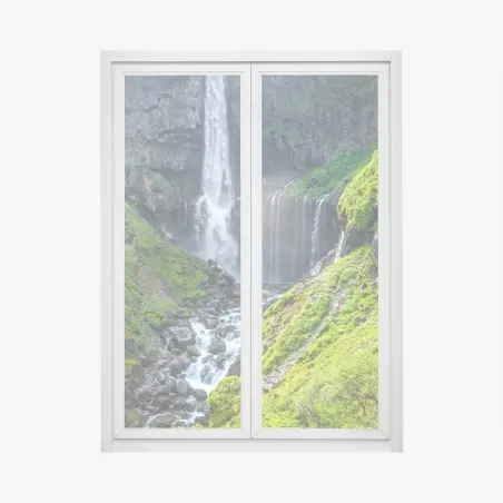 Sticker pour vitres et fenêtres cascade majestueuse de Kegon à Nikko – Wallnifity®