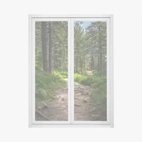 Sticker pour vitres et fenêtres chemin forestier verdoyant – Wallnifity®