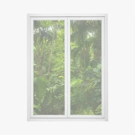Sticker pour vitres et fenêtres oasis de verdure tropicale – Wallnifity®