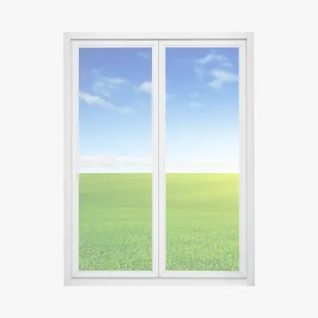 Sticker pour vitres et fenêtres horizon ensoleillé sur prairie verdoyante – Wallnifity®
