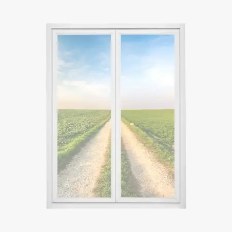 Sticker pour vitres et fenêtres chemin rural vers l'horizon – Wallnifity®