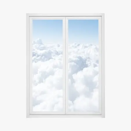 Sticker pour vitres et fenêtres mer de nuages et ciel bleu – Wallnifity®