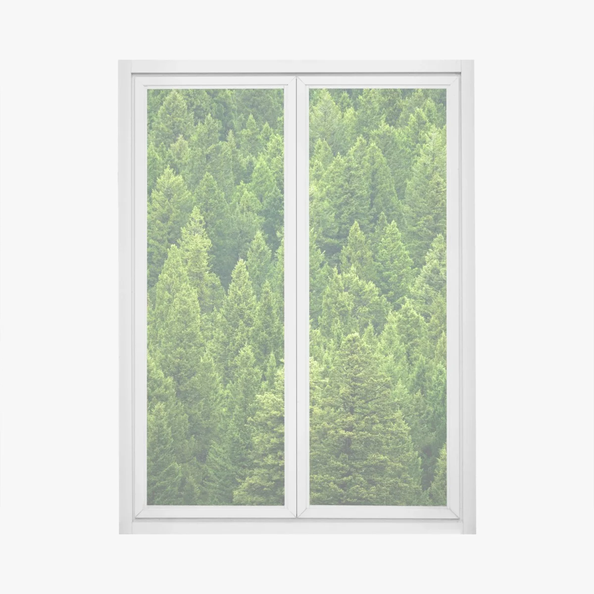 Sticker pour vitres et fenêtres forêt de pins émeraude – Wallnifity® Sticker pour vitres et fenêtres forêt de pins émeraude – Wallnifity®