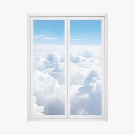 Sticker pour vitres et fenêtres mer de nuages célestes – Wallnifity®