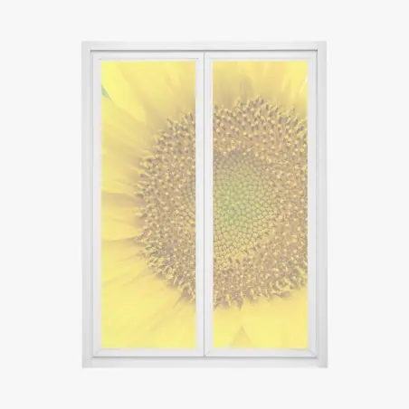 Sticker pour vitres et fenêtres cœur de tournesol lumineux – Wallnifity®