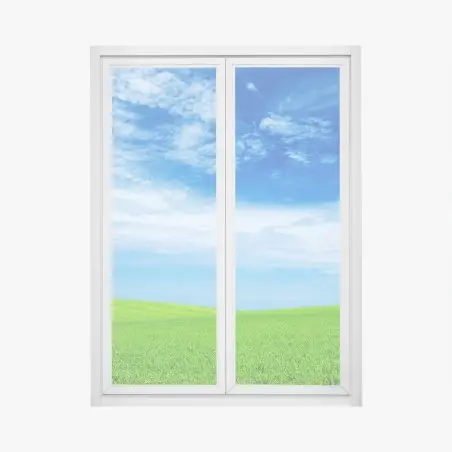 Sticker pour vitres et fenêtres horizon verdoyant sous ciel bleu – Wallnifity®