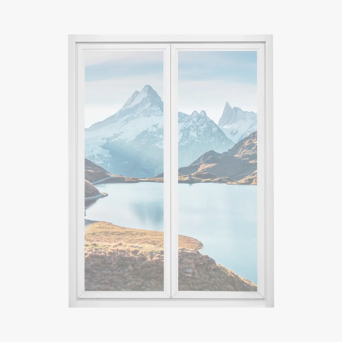 Sticker pour vitres et fenêtres panorama alpin du lac Bachalpsee au lever du soleil – Wallnifity® Sticker pour vitres et fenêtres panorama alpin du lac Bachalpsee au lever du soleil – Wallnifity®