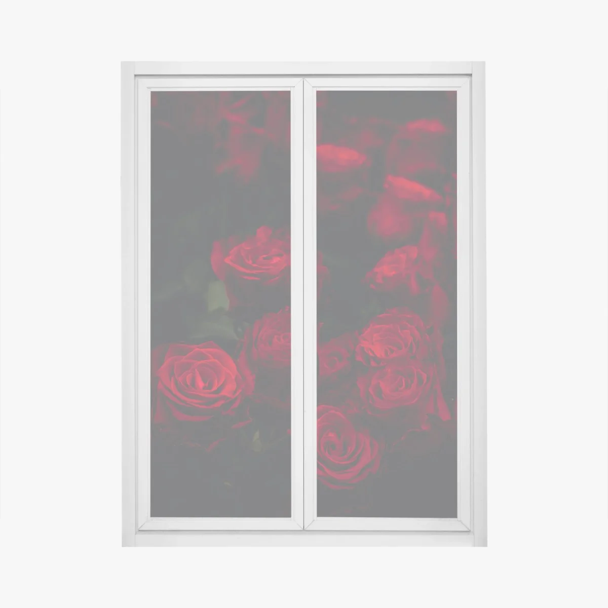 Sticker pour vitres et fenêtres roses rouges en clair-obscur – Wallnifity® Sticker pour vitres et fenêtres roses rouges en clair-obscur – Wallnifity®