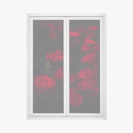 Sticker pour vitres et fenêtres roses rouges en clair-obscur – Wallnifity®