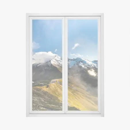 Sticker pour vitres et fenêtres route alpine du Grossglockner en Autriche – Wallnifity®