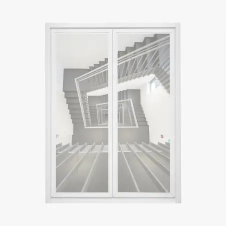 Sticker pour vitres et fenêtres perspective d'escalier minimaliste – Wallnifity®