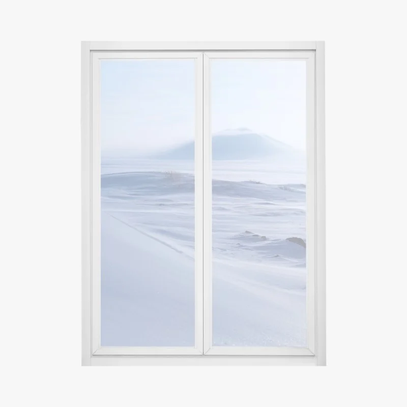 Sticker pour vitres et fenêtres horizon arctique immaculé — Chukotka – Wallnifity® Sticker pour vitres et fenêtres horizon arctique immaculé — Chukotka – Wallnifity®