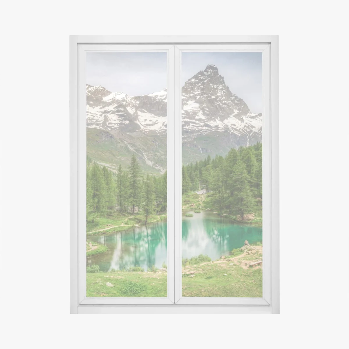 Sticker pour vitres et fenêtres lac bleu alpin de Cervinia – Wallnifity® Sticker pour vitres et fenêtres lac bleu alpin de Cervinia – Wallnifity®
