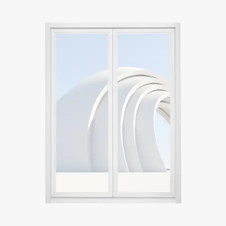 Sticker pour vitres et fenêtres arches blanches minimalistes – Wallnifity®